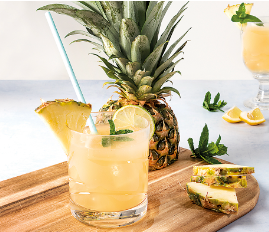 Suco de Abacaxi com Hortelã